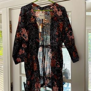 Madewell floral kimono size small
